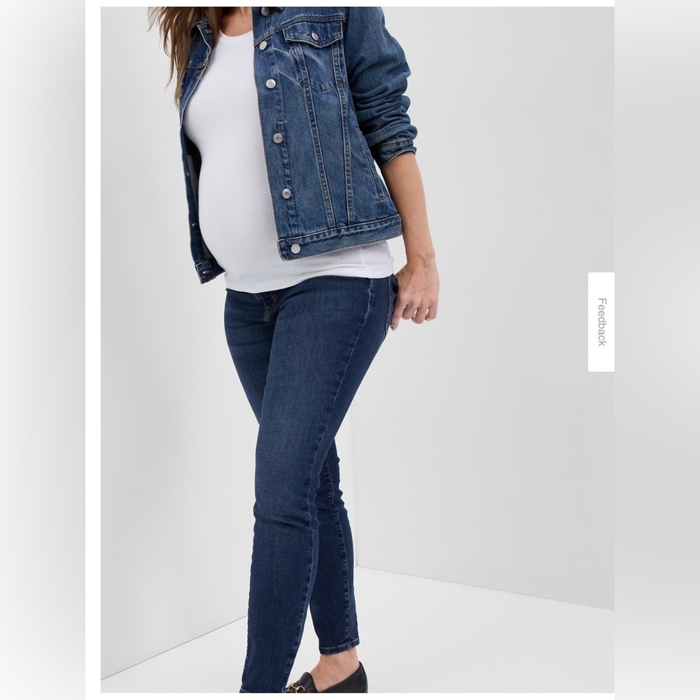 GAP Women's Maternity True Skinny Dark Blue Jeans Size 32